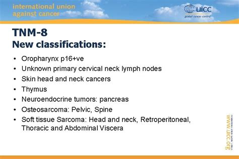 Tnm Classification Of Malignant Tumours Th 8 Edition