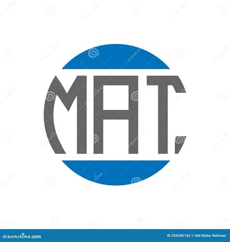 MAT Letter Logo Design on White Background. MAT Creative Initials ...