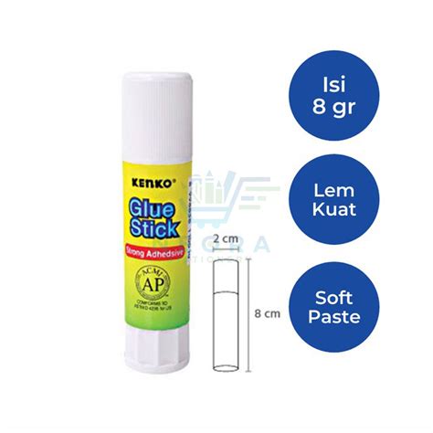 Jual Kenko Glue Stick Lem Batangan Kecil 8 Gram Shopee Indonesia