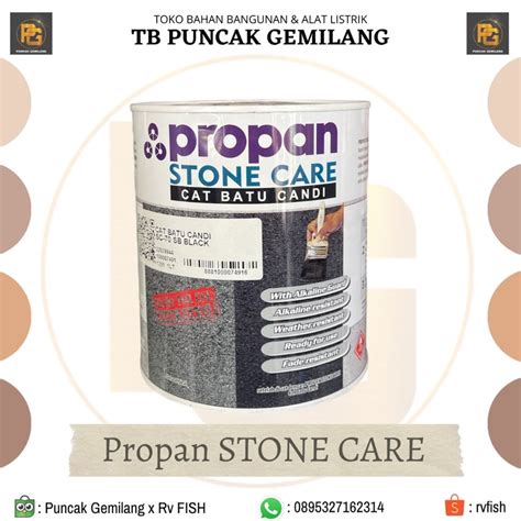 Jual Propan Cat Batu Alam Hitam Propan Stone Care 1kg Shopee Indonesia