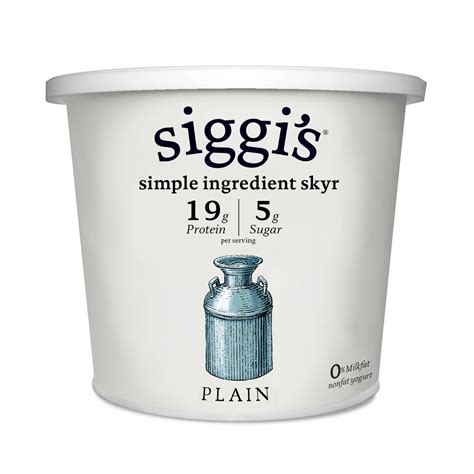 Siggi S Icelandic Skyr Nonfat Yogurt Plain