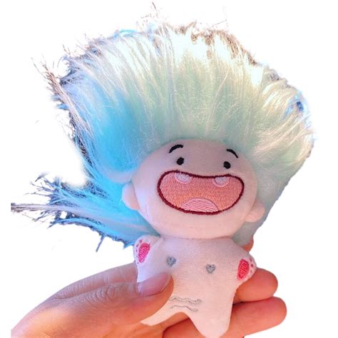 BAELLERT Cm Stuffed Naked Doll Colorful Mess Hair Deciduous Teeth Constellation Plushies