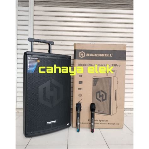 Jual Speaker Aktif Portabel Original Hardwell Emerald 15 Pro Speaker 15