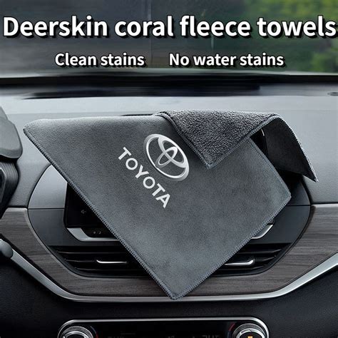 Toyota Car Wash Towel Wipe Car Cloth Thick Absorbent Does Not Lose Hair Deer Leather Interior