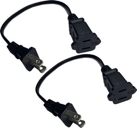 Amazon.com: Short Extension Cord, 3 Feet Extension Cord Black for ...