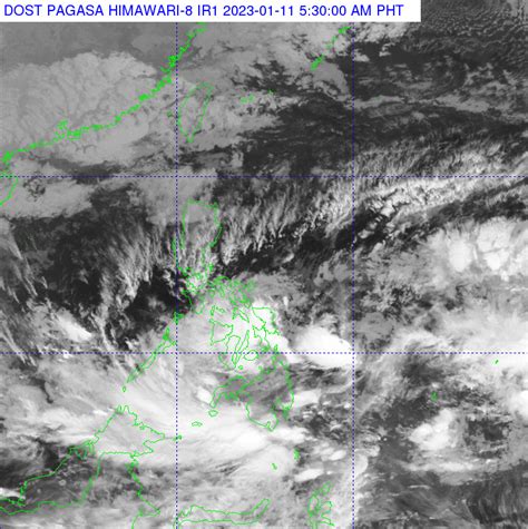 Pagasa Weather Update January Lpa At Km East Of Hinatuan