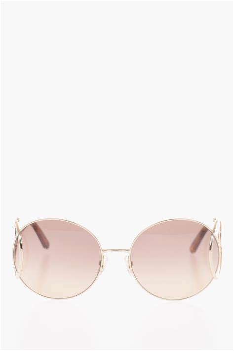 Chloe gradient lenses round sunglasses women - Glamood Outlet