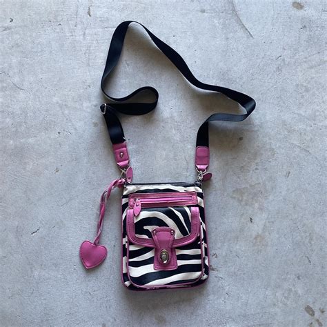 Y2K ZEBRA PRINT HOT PINK CROSS BODY BAG Bundle Depop