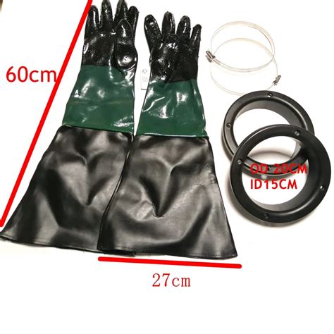 Jl Sandblasting Gloves Sand Blaster Parts Blasting Gloves With Gloves Holder For Sandblaster