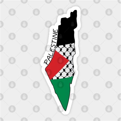 Palestine Flag Map Palestinian Kufiya Hatta Traditional Keffiyeh ...