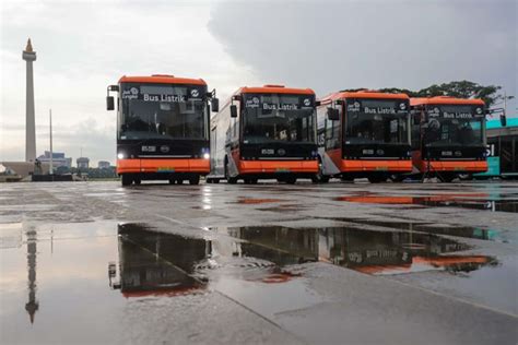 Transjakarta Ubah 3 Rute Bus Listrik Ini Lokasinya