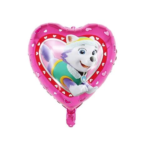 Paw Patrol Everest Folienballon herzform Größe 45cm