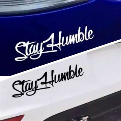 Jual Stiker Motor Cutting Tulisan Stay Humble Motor Racing Varisi Motor