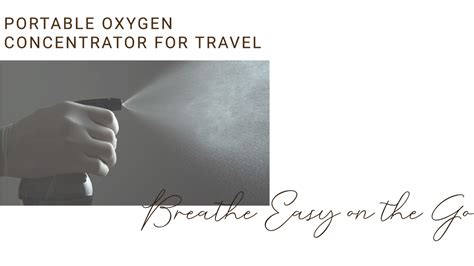 Portable Oxygen Concentrator for Travel