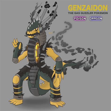 [oc] Genzaidon My Fakemon Companion Legendary For Koraidon And Miraidon Representing The