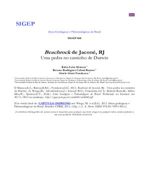 Fillable Online Sigep Cprm Gov PDF Stios Geolgicos E Paleontolgicos