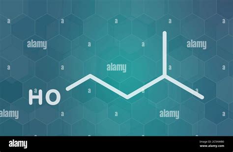 Isoamyl Alcohol Molecule Skeletal Formula Stock Photo Alamy