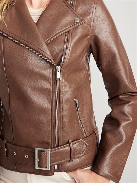 Brown Leather Jackets For Women