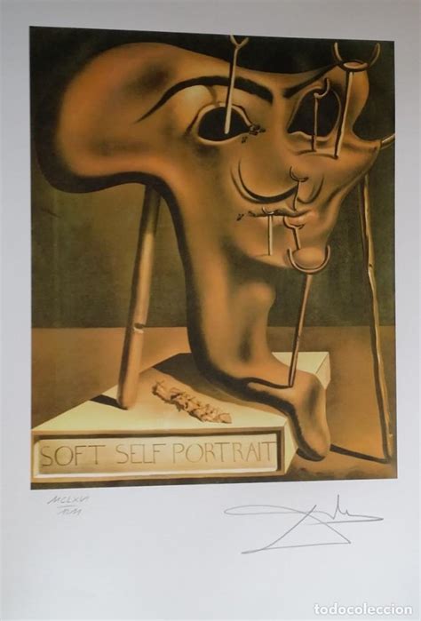 Salvador Dalí Autorretrato Litografía Firmada Vendido En Venta