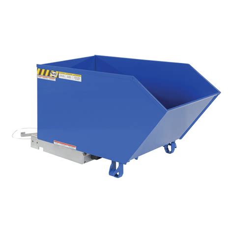 Vestil Cubic Yard Heavy Duty Low Profile Self Dumping Steel