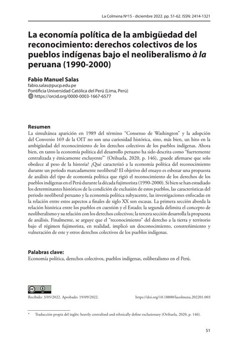 Pdf La Econom A Pol Tica De La Ambig Edad Del Reconocimiento