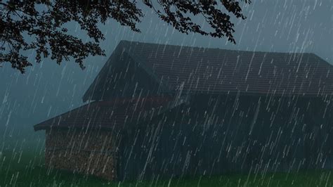 Heavy Rain At Night To Sleep Instantly Deep Sleep With Heavy Rain On