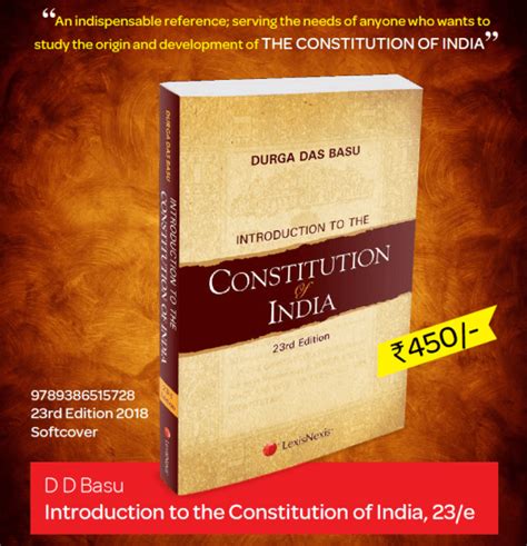 Introduction To The Constitution Of India By D D Basu Book Review