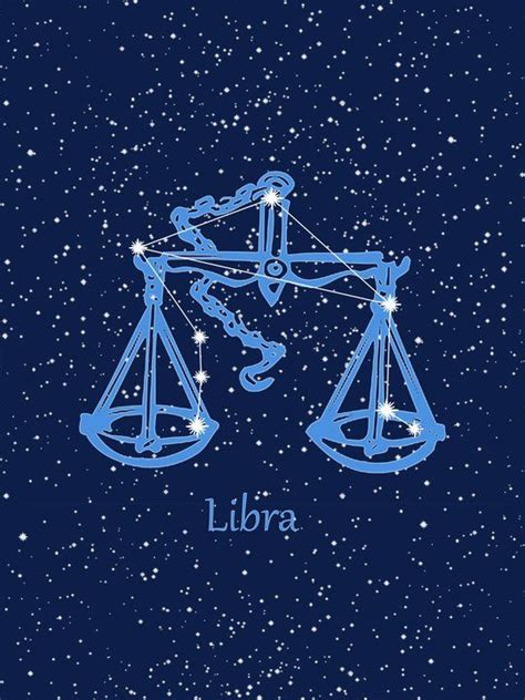 Libra Constellation And Zodiac Sign With Stars Art Print By Mm Gladden