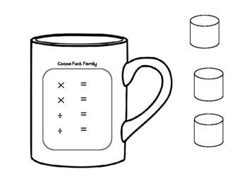 Hot Cocoa Fact Families Multiplication Division And Addition Subtraction