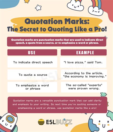 Quotation Marks The Secret To Perfectly Punctuated Writing Eslbuzz