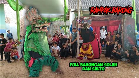 Rampak Singo Barong Full Barongan Solah Dan Salto Jaranan Margo Dadi