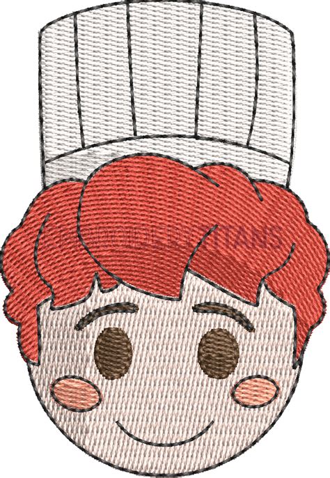 Alfredo Linguini Disney Emoji Blitz Free Machine Embroidery Design