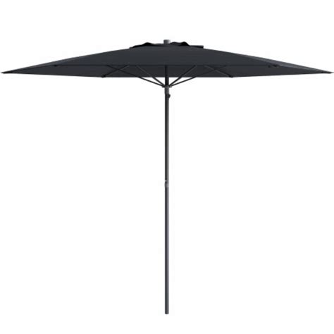 Corliving Ft Uv Resistant Forest Green Fabric Beach Patio Umbrella