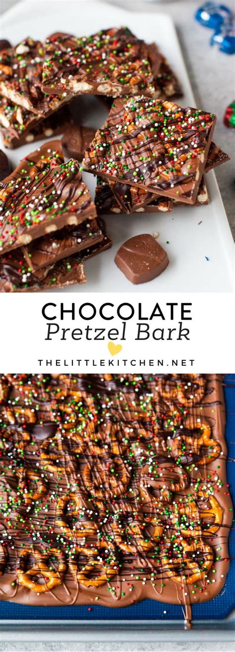 Chocolate Pretzel Bark - The Little Kitchen