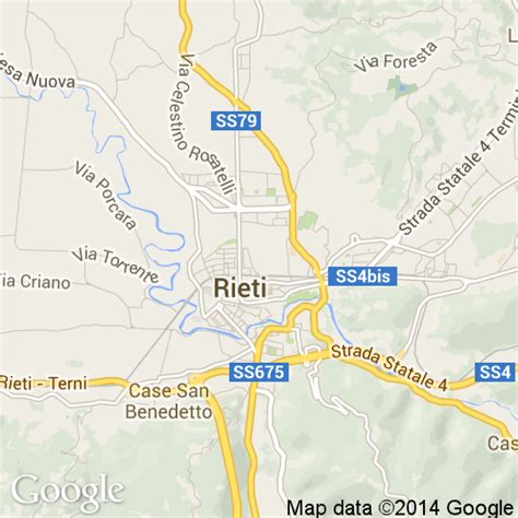 Mappa Di Rieti Cartine Stradali E Foto Satellitari