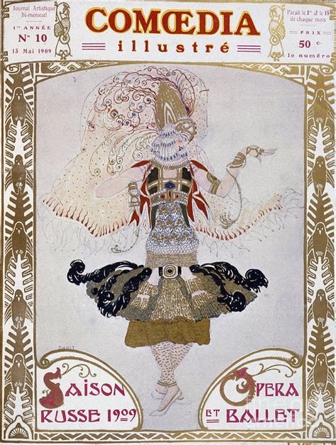 Ballet Russes Dancer By Bakst Cow Comoedia Illustr