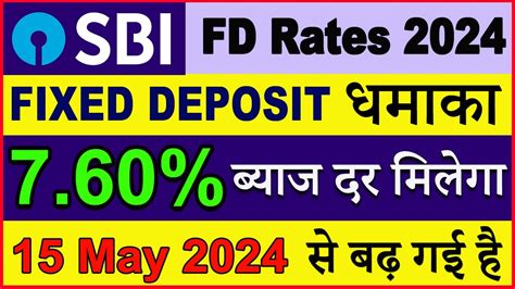 State Bank Of India FD Rates 2024 SBI New Fd Rates May 2024 Sbi