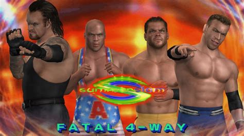 Fatal Way The Undertaker Vs Kurt Angle Vs Chris Benoit Vs Christian