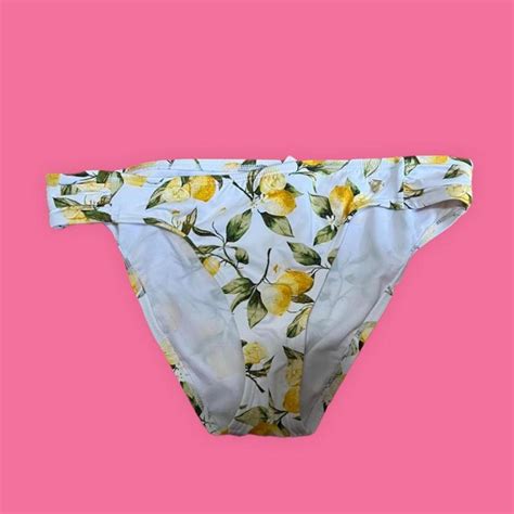 Cremieux Lemonade Bikini Bottoms Size Large New Depop