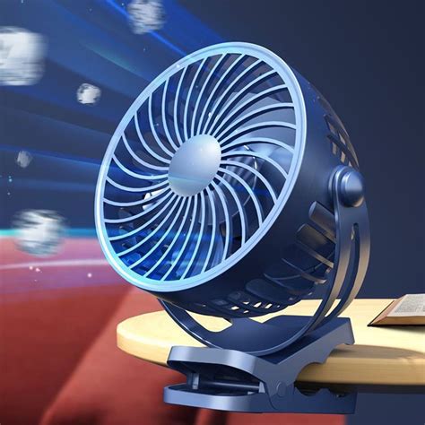 Harpi Desk Fans Small Quiet Portable Fan Rechargeable USB Clip Fan