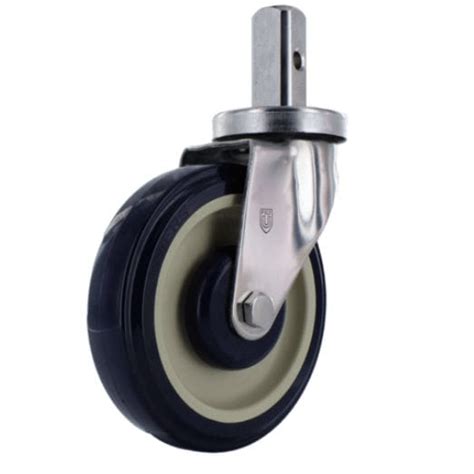 Ruedecilla giratoria T20S254CL7T P H Casters con vástago de