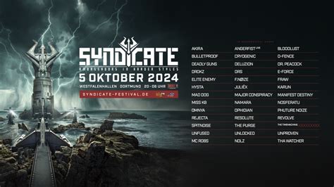 Das Ist Das Komplette Line Up Syndicate Syndicate