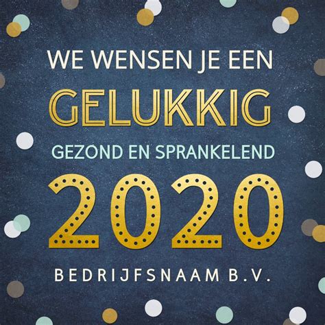 Feestelijke Zakelijke Nieuwjaarskaart Met Kaartje2go