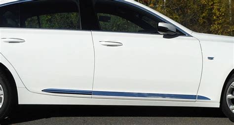 Cadillac Ct Chrome Rocker Panel Set On Bottom Door Pc