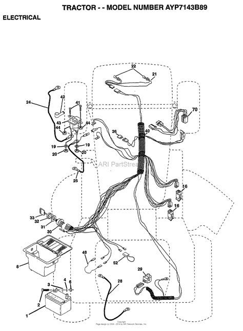 AYP Electrolux 7143B89 1998 Parts Diagram For ELECTRICAL