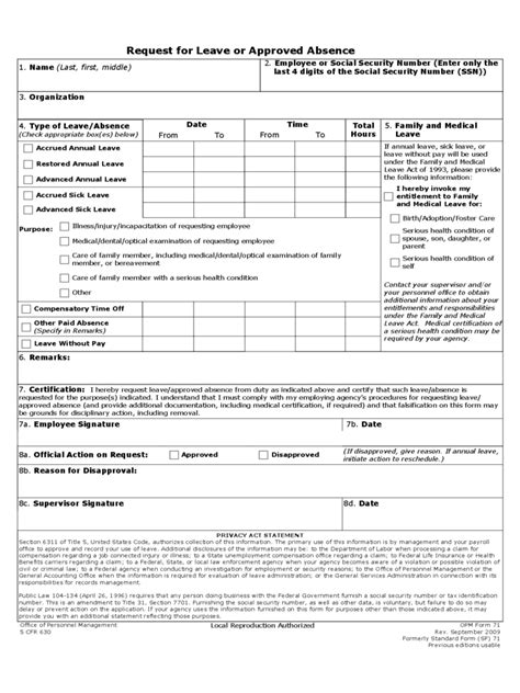 Medical Leave Form - 2 Free Templates in PDF, Word, Excel Download