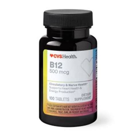 Cvs Health Vitamin B12 Tablets 100 Ct Pick Up In Store Today At Cvs