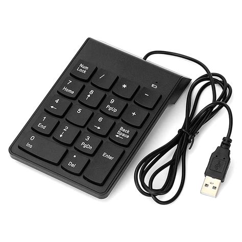 Number Pad Wired Usb Numeric 18 Keys Keypad Portable Mini Digital