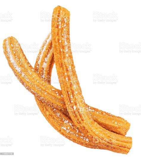 Churros Isolated On White Background Traditional Spanish Snack Churro