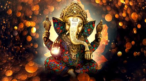 Multicolored Ganesha God illustration HD wallpaper | Wallpaper Flare